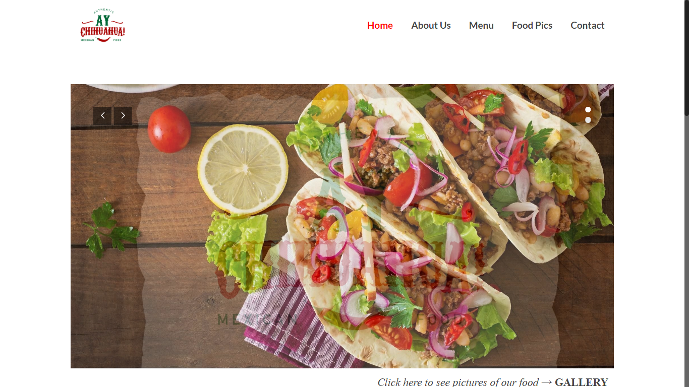 ay chihuahua mexican food website surrey white rock restaurant tacos burritos