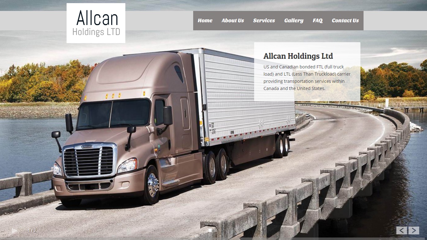 website for trucking company in abbotsford