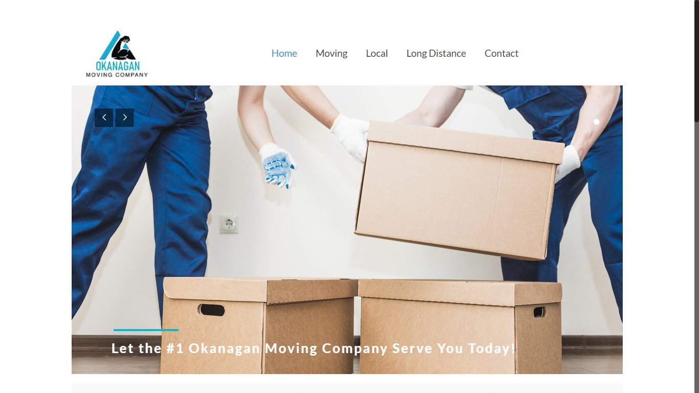 Okanagan moving company website